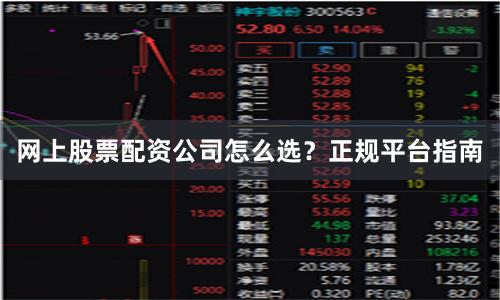 网上股票配资公司怎么选？正规平台指南